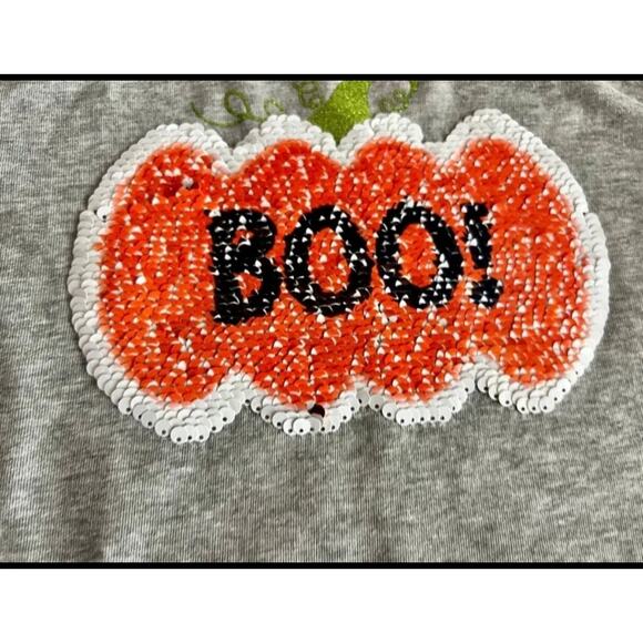 FLIP SEQUIN PUMPKIN SWEATSHIRT-14/16 - Picture 4 of 4